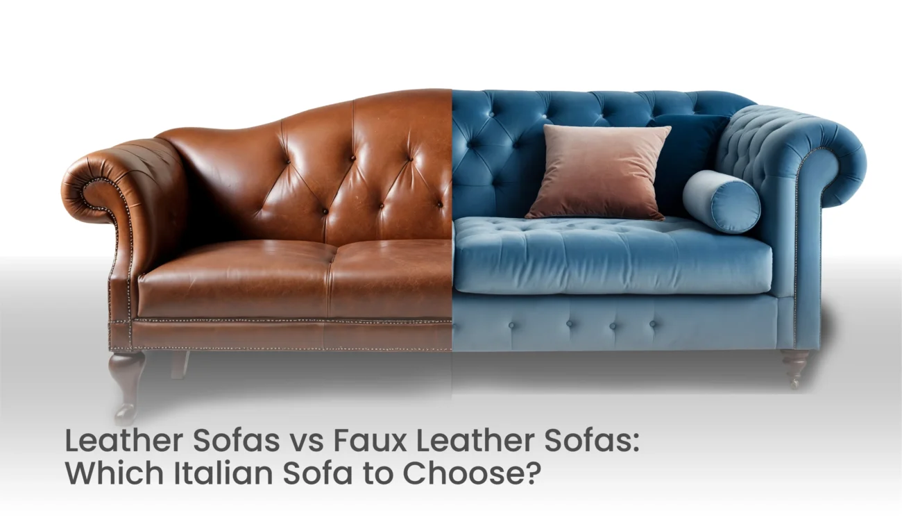 Leather Sofas vs Faux Leather sofas