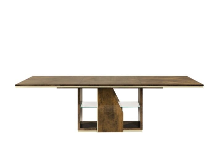 Desiree Italian Extending Dining Table Set in Bronze-Gold From H2O Italia - Image 4