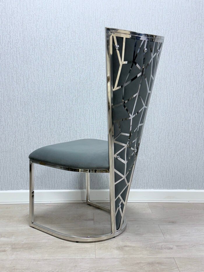 Stunning Elina Marble Dining Table Cream-Gold 180 + 6 Vienna Cream-Gold Chairs - Image 6