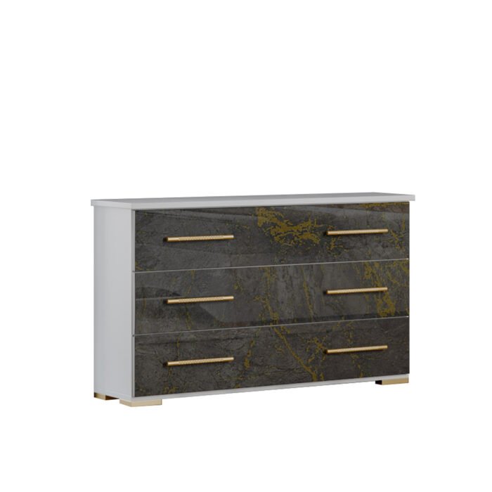 Ben Company Dalia Grey and Gold Bedroom Set - Image 3
