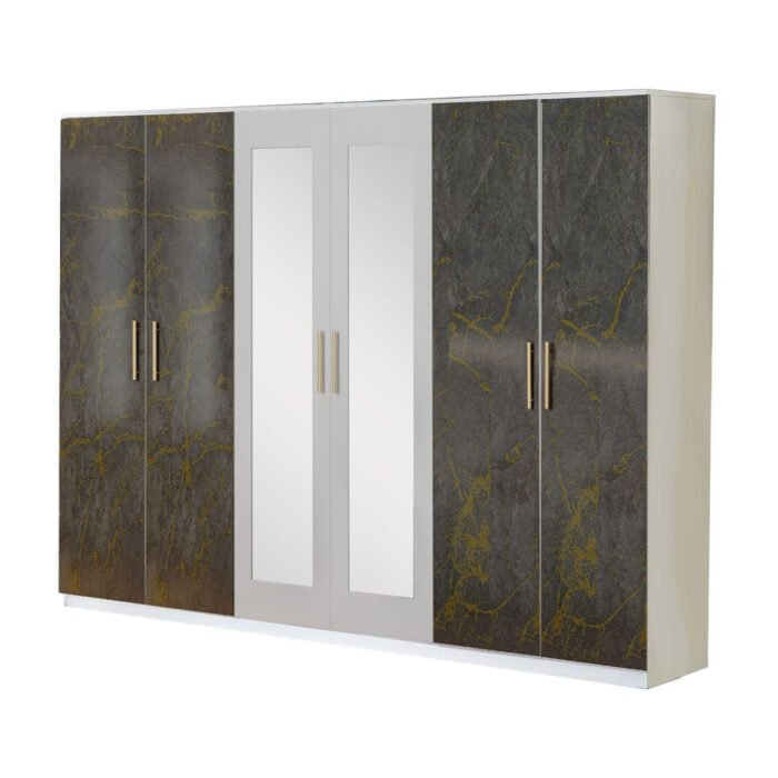 Ben Company Dalia Grey and Gold Bedroom Set - Image 5