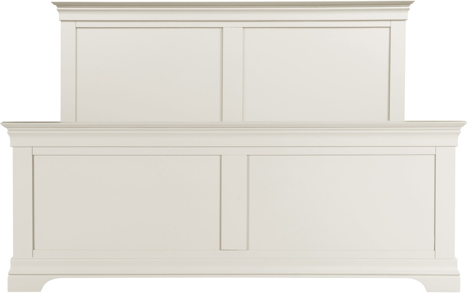 Bordeaux Double Bed High Foot End (Ivory Colour) - Image 2