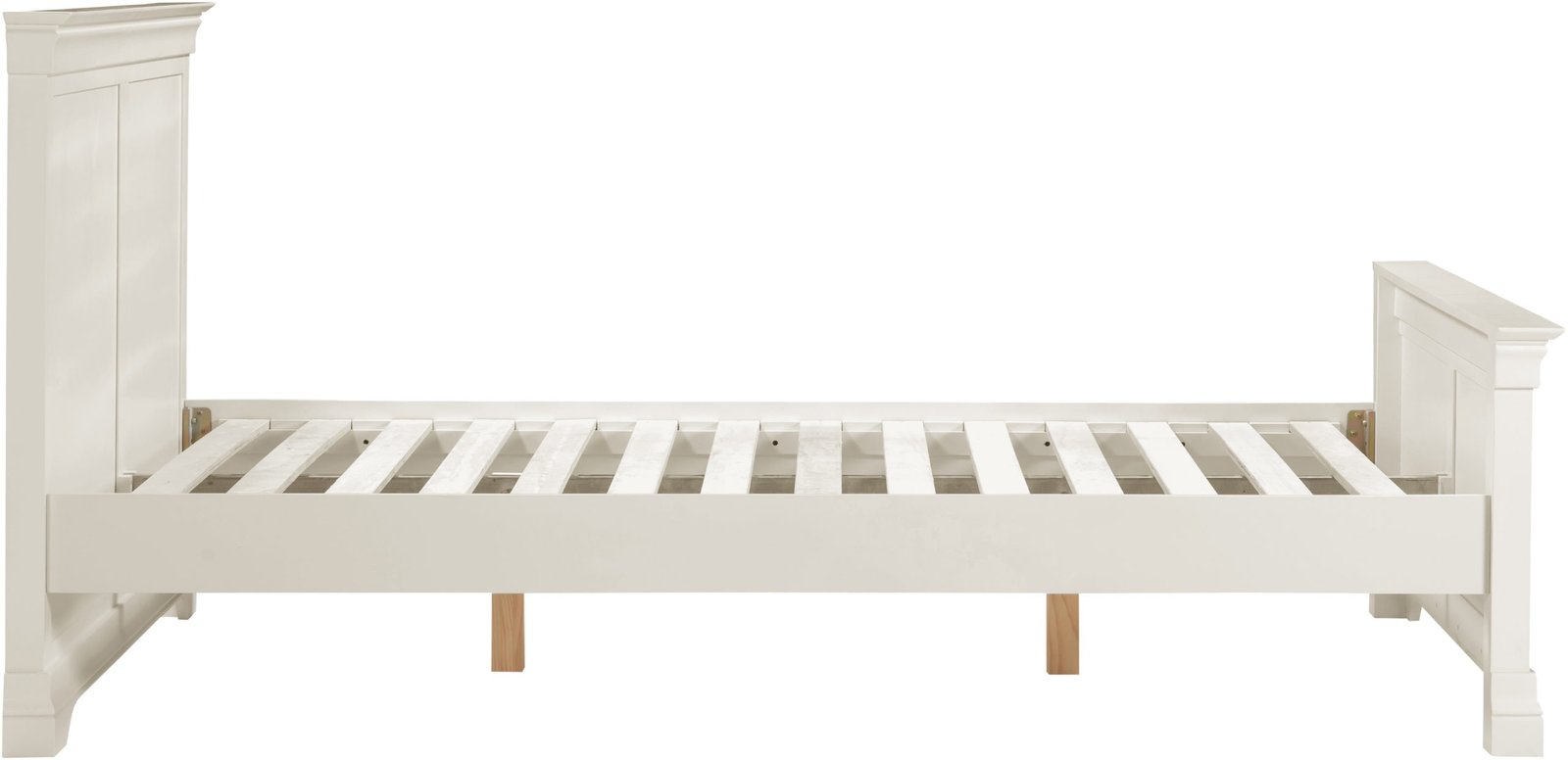 Bordeaux Double Bed High Foot End (Ivory Colour) - Image 3