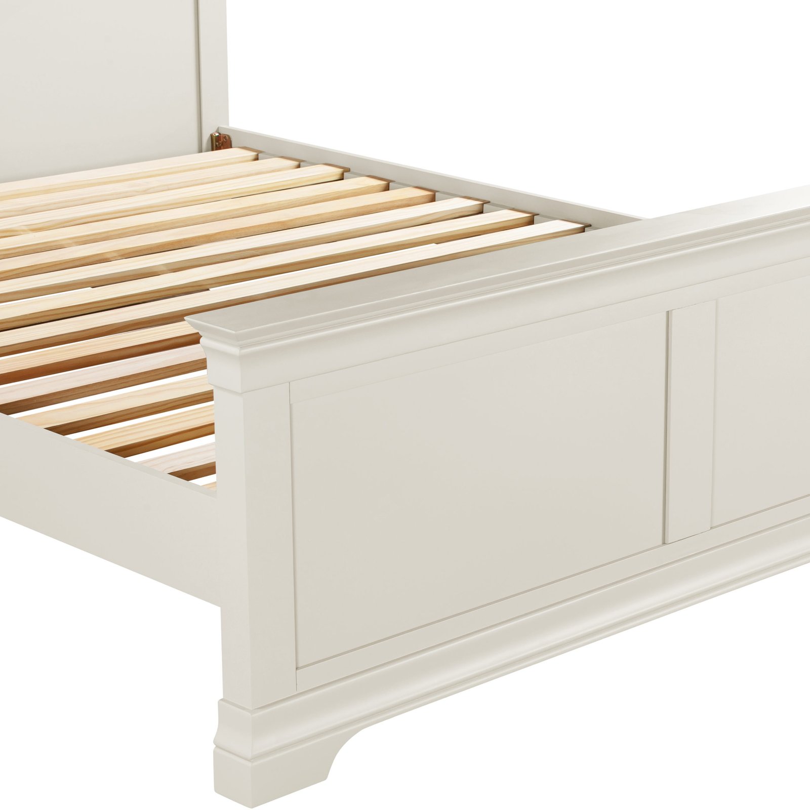 Bordeaux Double Bed High Foot End (Ivory Colour) - Image 4