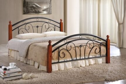 Tulip / Jersy Strong Metal / Wooden Legs Bed Frame