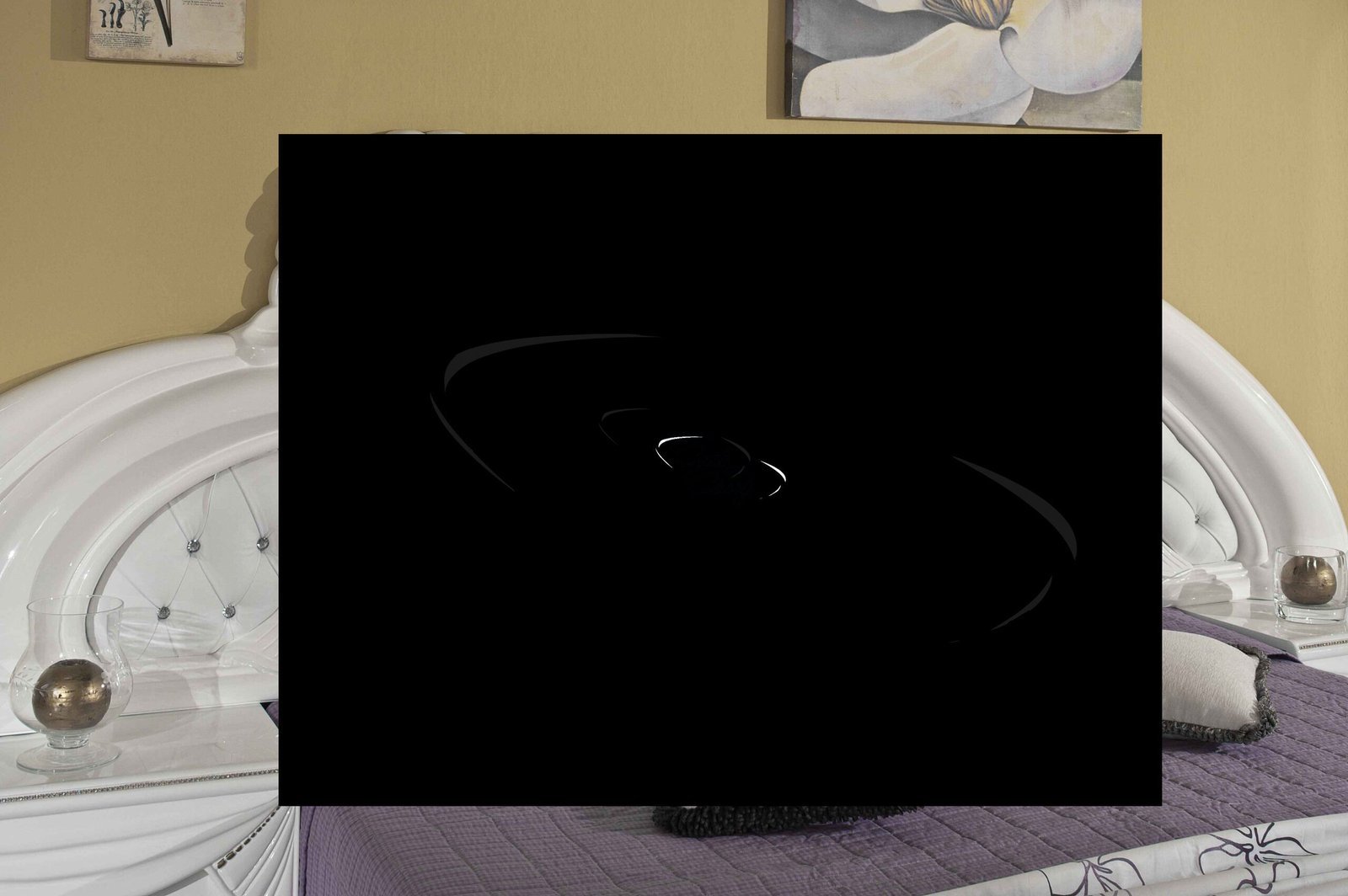 H2O Design Gina White Italian Bedroom Set with 4 Door or 6 Doors Wardrobe With Vanity Dresser (Discontinued) - Image 2