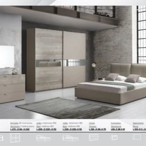 Agatha Italian Bedroom Furniture Set - Modern Elegance Collection