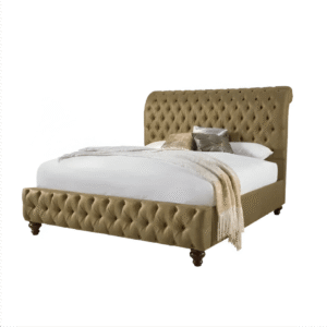 Athens Chesterfield Crushed Velvet Bed