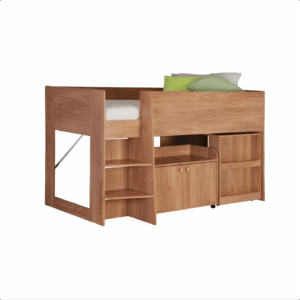 Astro Study Bunk in Oak Effect Veneer