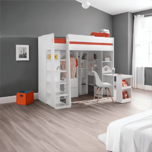 Aurora High sleeper Wooden by Julian Bowen