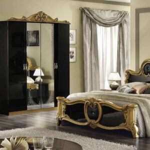 Luxury Camel Group Italian Barocco Bedroom Set Collection