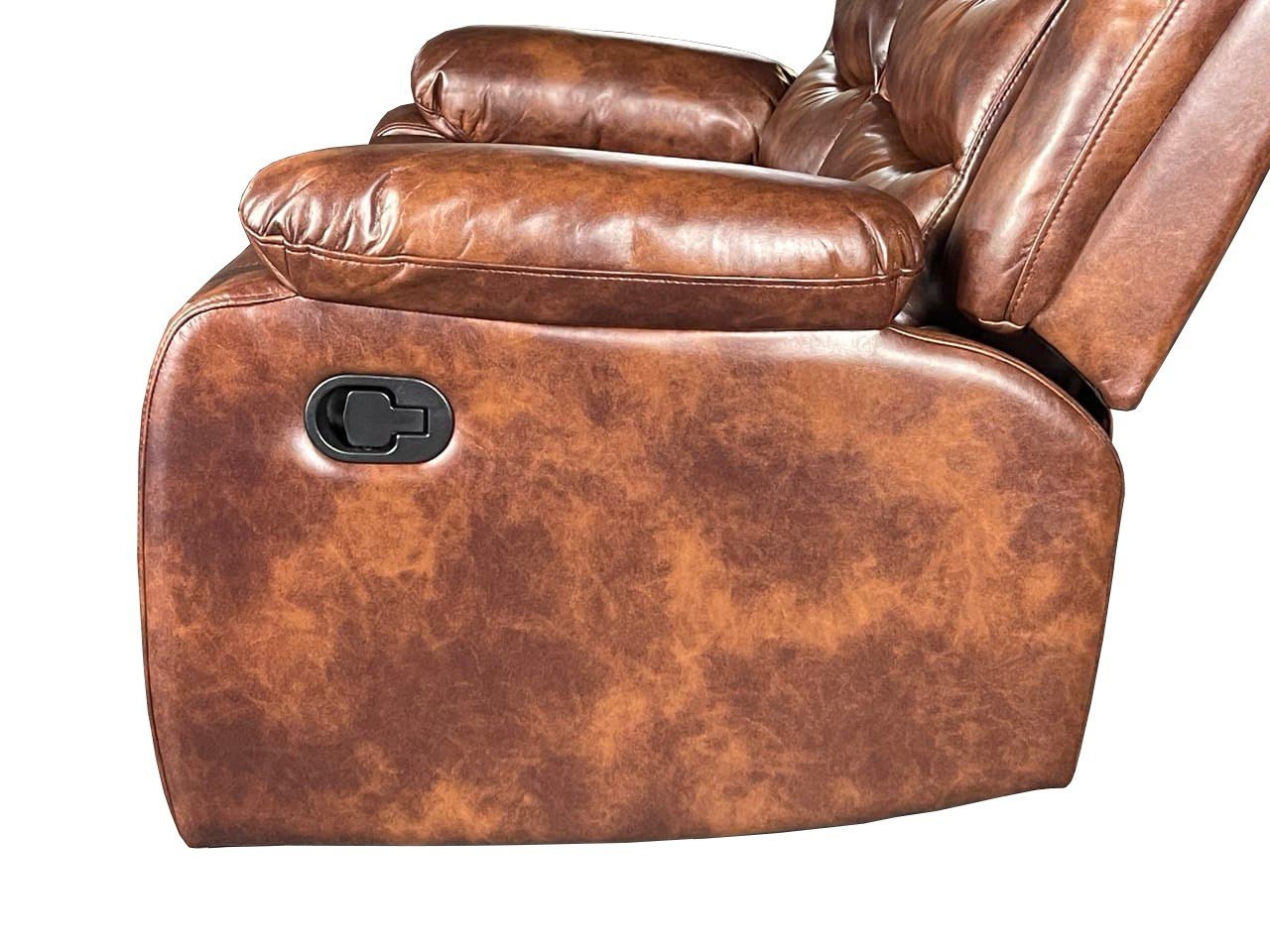 Roma 3+2 Recliner High Quality AIR LEATHER – Brown - Image 4