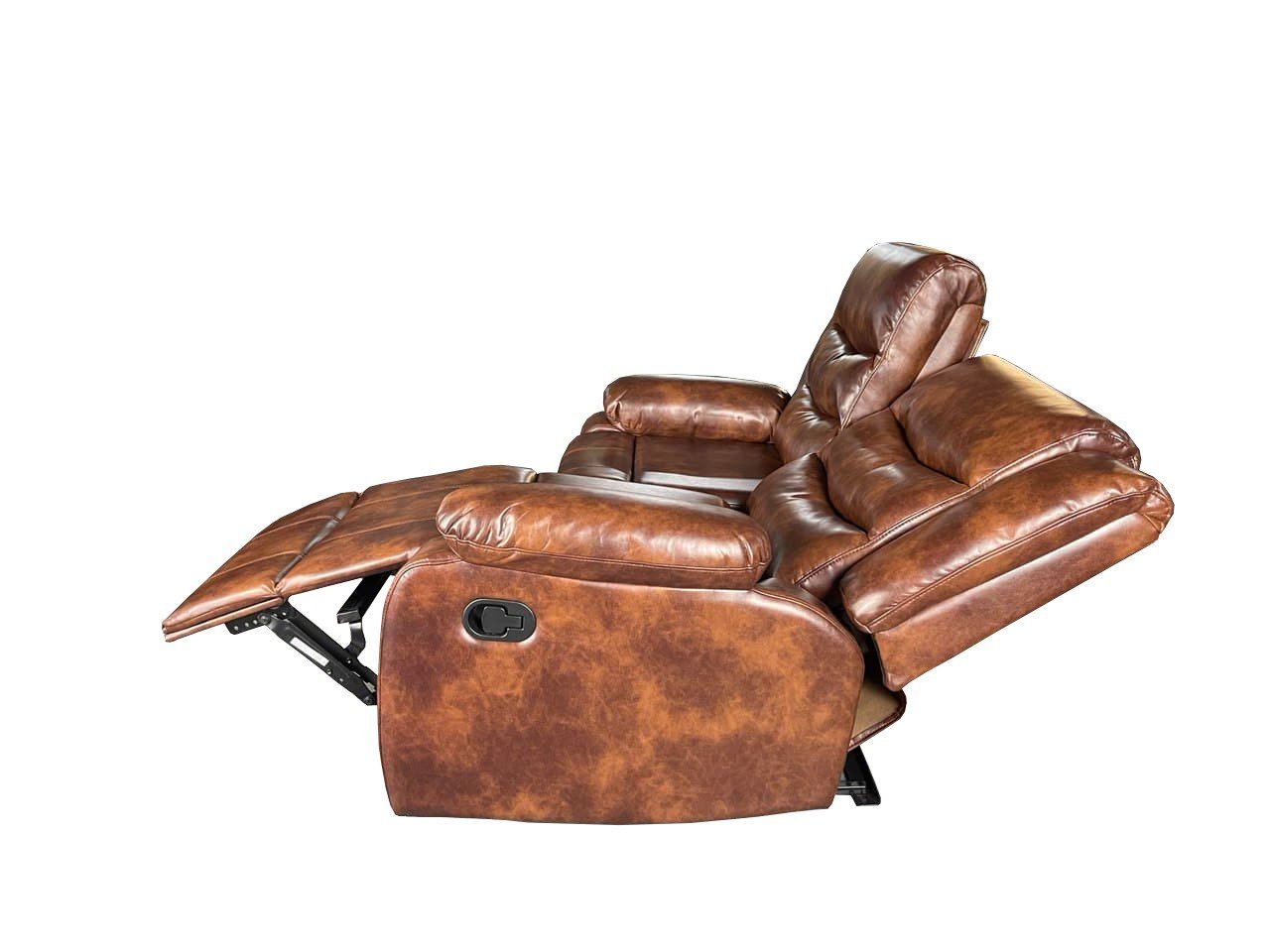 Roma 3+2 Recliner High Quality AIR LEATHER – Brown - Image 6