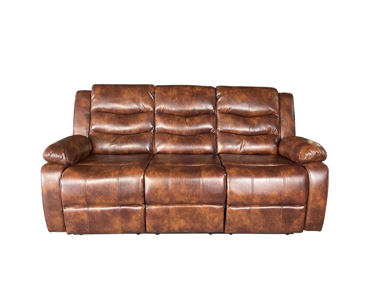 Roma 3+2 Recliner High Quality AIR LEATHER – Brown - Image 9