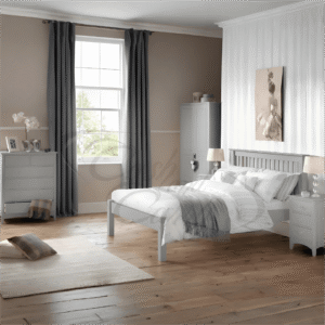 Barcelona Bed - Low Foot End Dove Grey (Julian Bowen)