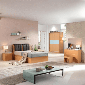 Beech Double 4.6'' Ottoman Wooden Storage Bed Frame