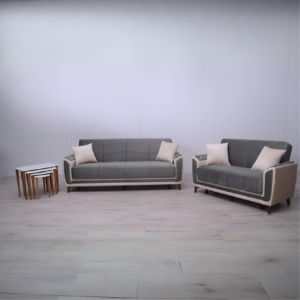 Bella Turkish Sofa Bed Strong Storage Base - Grey