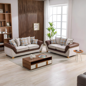 Cambridge 3 + 2 Fabric Sofa Set – Brown