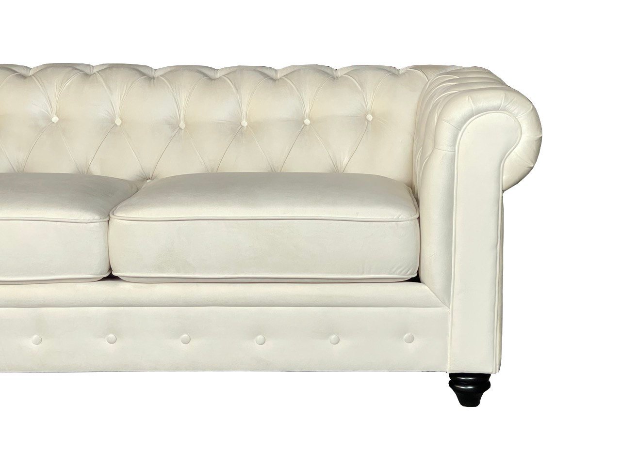 CHESTERFIELD 3+2 FABRIC – CREAM - Image 3