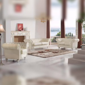 Collin Modern Leather Sofa Set