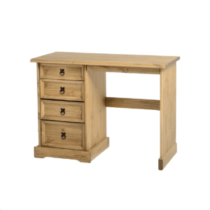 Corona 4 Drawer Dressing Table in Distressed Waxed Pine