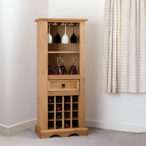 Corona Wine Rack Distressed Waxed Pine