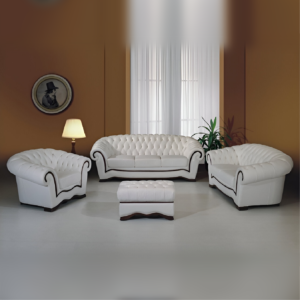 Crocus upholstered 3+2+1 Sofa Set furniture white