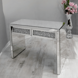 Crushed Glass 2 Drawer Console Table