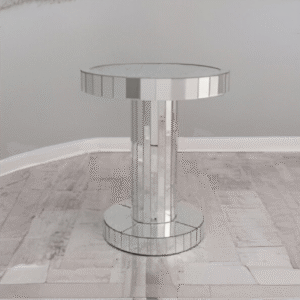 Crushed Glass Round Coffee Table