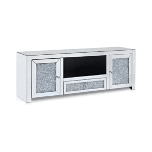 Crushed Glass TV Unit (2 Doors with 1 Drawer)