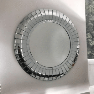 Curved Mirrored Wall Mirror