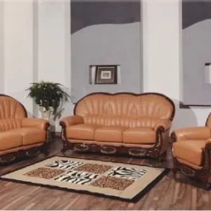 Custom Made Faux Leather 3+2+1 Sofa Set
