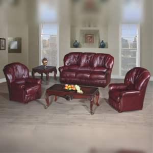 Deborah Classic Italian Leather Sofa Set