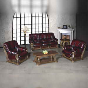 Deborah Leather Sofa Set