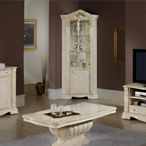 Elizabeth Beige Marble Italian Single Door Corner Unit (H20 Design)