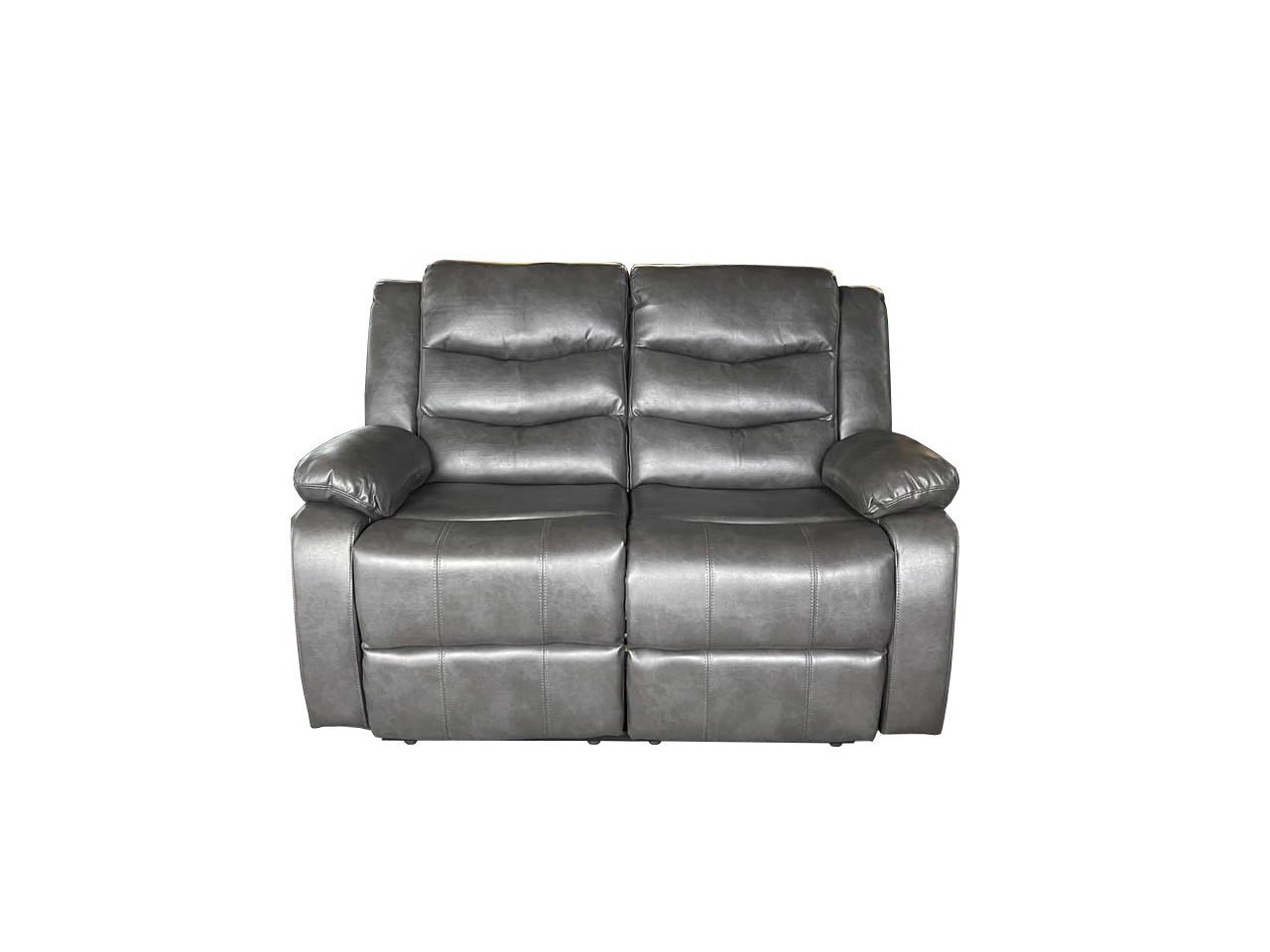 Roma 3+2 Recliner High Quality AIR LEATHER – Grey - Image 5