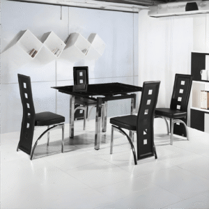 Louvre Extending Dining + 4 Chairs