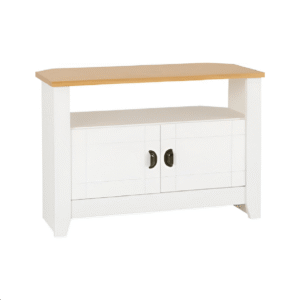 Ludlow TV Unit White/Oak Lacquer by Seconique