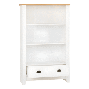 Ludlow bookcase White/Oak Lacquer Seconique