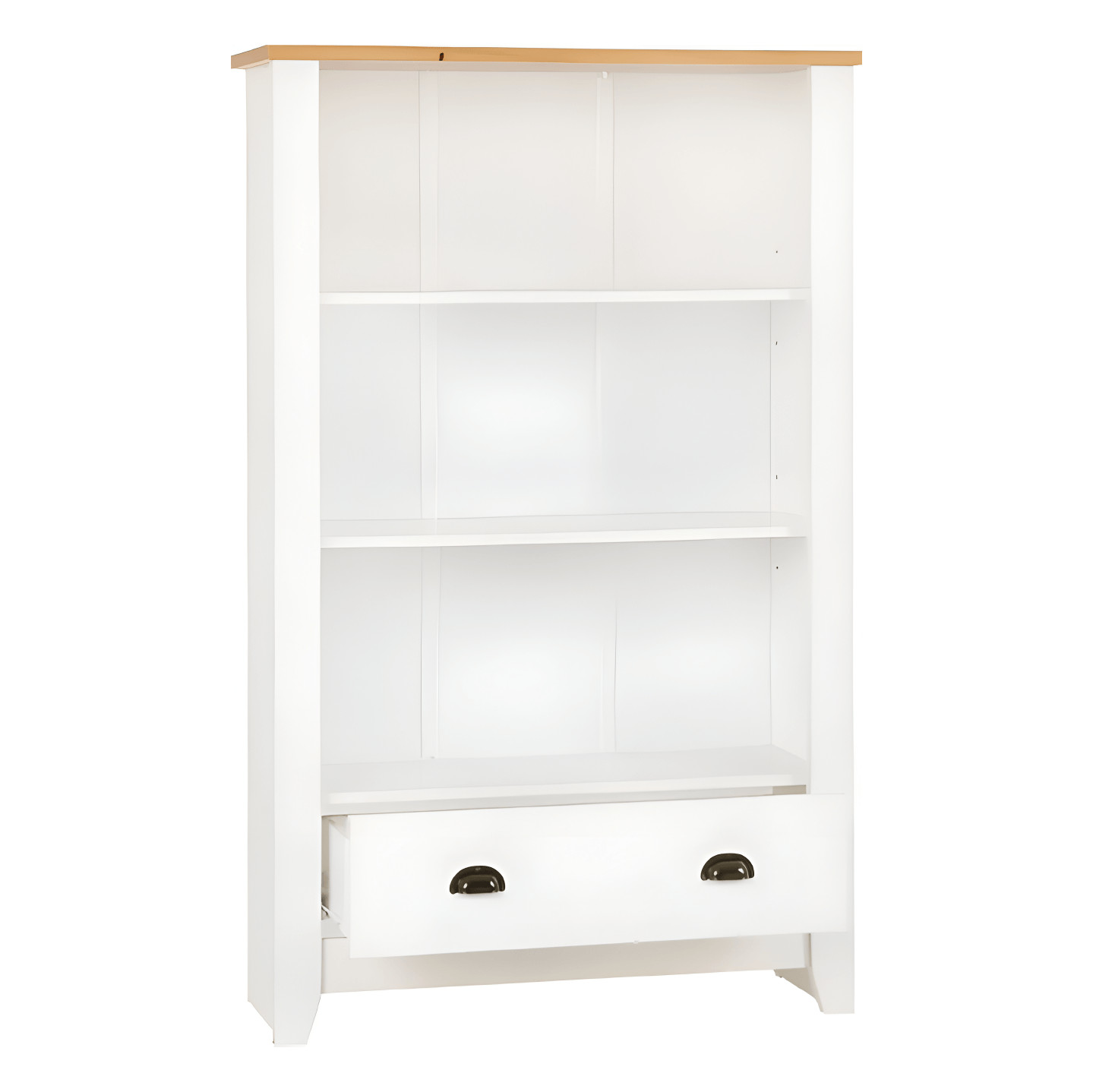Ludlow bookcase White/Oak Lacquer Seconique