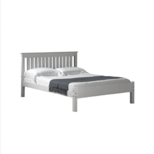 Manila Low Foot End Wooden Pine Double White/Oak