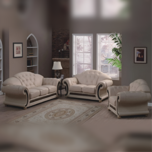 Medusa Classic Italian Leather Sofa Suite