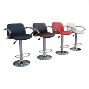 Milan Gaslift Barstool-Faux Leather