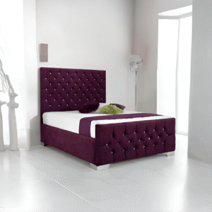 Minsk Chesterfield Crushed Velvet Bed