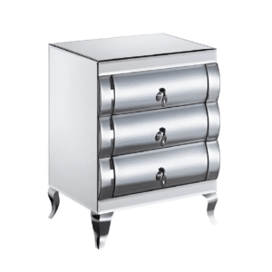 Mirrored 3 Drawer BedSide (JS211-2)