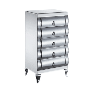 Mirrored 5 Drawer Tall Boy (JS211-1) (Discontinued)