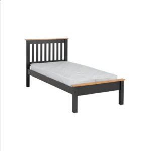 Monaco 4.6' Bed Low Foot End Grey/Oak Effect