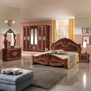 New Amalfi 6D Bedroom Set (Walnut)