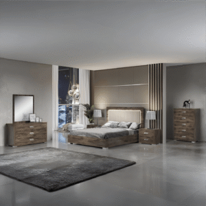 New Luxury Bella Italian Bedroom Set with 4Door Wardrobe H2O Design Rovere Monte