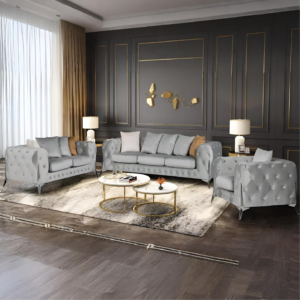 New Luxury Chesterfield Sofa in Plush Velvet Made in UK